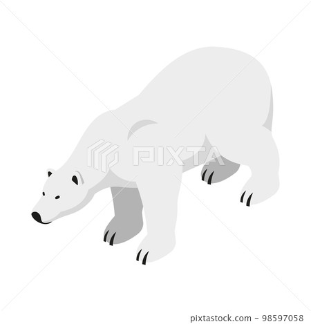 Isometric Polar Bear 98597058