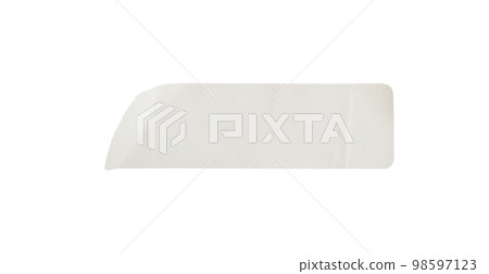 Paper sticker label isolated on white background Paper sticker label isolated on white background 98597123