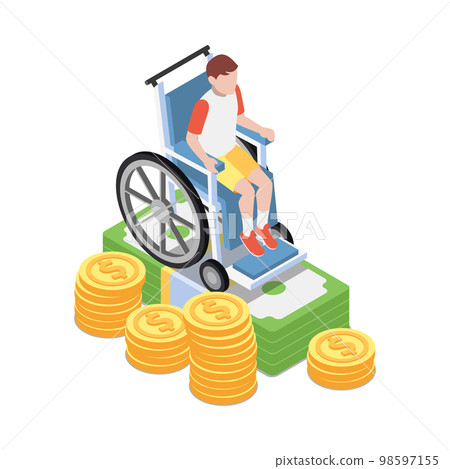 Social Security Isometric Icon 98597155