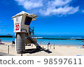 beach in tropical hawaii 98597611