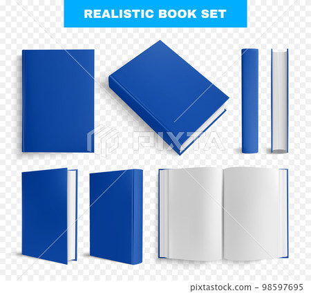 Blue Book Mockup Set 98597695