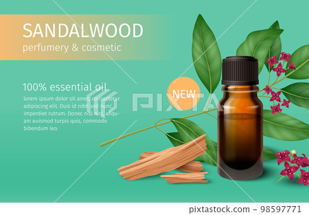 Sandalwood Realistic Banner 98597771