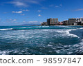 beach with waves 98597847