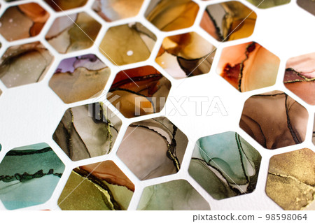 Mosaic tile alcohol ink texture background Mosaic tile alcohol ink texture background 98598064