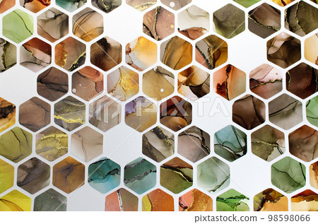 Mosaic tile alcohol ink texture background Mosaic tile alcohol ink texture background 98598066
