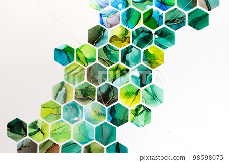 Mosaic tile alcohol ink texture background Mosaic tile alcohol ink texture background 98598073