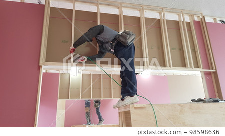 City, building, construction, interior, wood, interior, carpenter, nonflammable plaster, ladder, scaffolding City, building, construction, interior, wood, interior, carpenter, nonflammable plaster, ladder, scaffolding 98598636