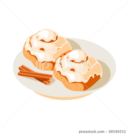 Isometric Cinnamon Buns 98599352