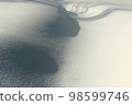 A picture of snow. Expressing shadows with a lot of snow and a little 98599746