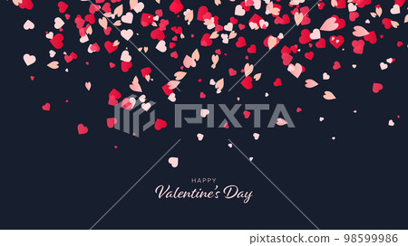 Valentines Day Background with Hearts. Valentines Day Background with Hearts. 98599986