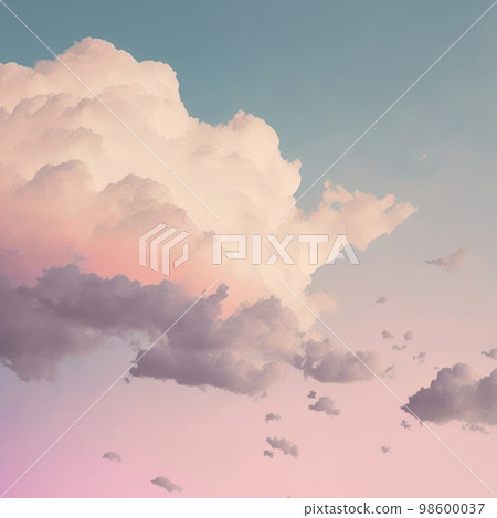 Twilight evening or morning minimal copy space sky sweet color tone background. 98600037