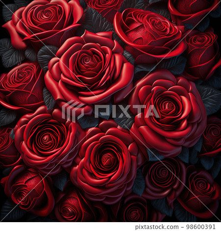 Red rose, background material Red rose, background material 98600391