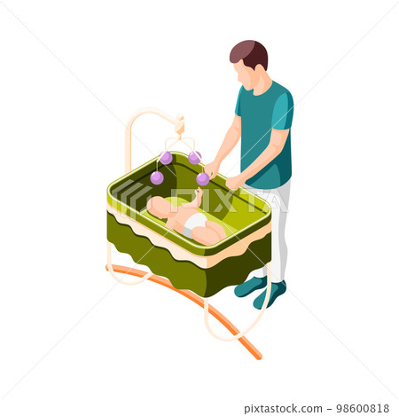 Father On Maternity Leave Icon Father On Maternity Leave Icon 98600818