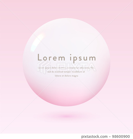 pink circular badge 98600900