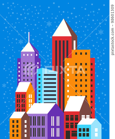 Christmas winter landscape 98601309