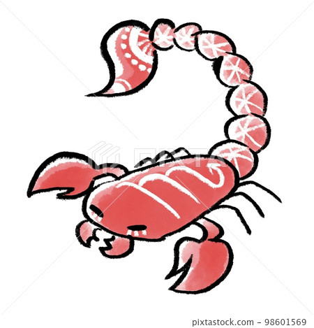 Loose touch Scorpio illustration 98601569