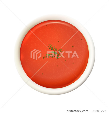 Realistic Tomato Soup 98601723