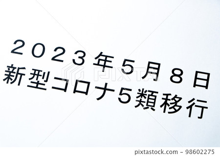 Paper written "May 8, 2023 new corona type 5 transition". 98602275