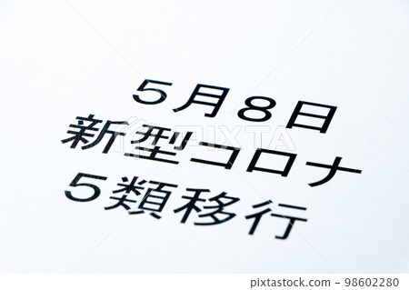 Paper written "May 8 new corona type 5 transition". Paper written "May 8 new corona type 5 transition". 98602280