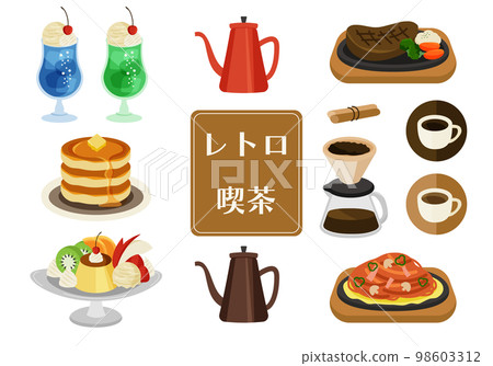 Cafe/Retro Cafe 咖啡、煎餅等插畫集 Cafe/Retro Cafe 咖啡、煎餅等插畫集 98603312