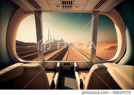 Bullet, hi speed train interior 98604576