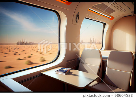 Bullet, hi speed train interior Bullet, hi speed train interior 98604588