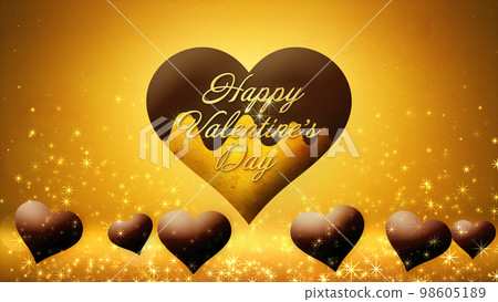Floating chocolate heart image, Valentine's Day 98605189