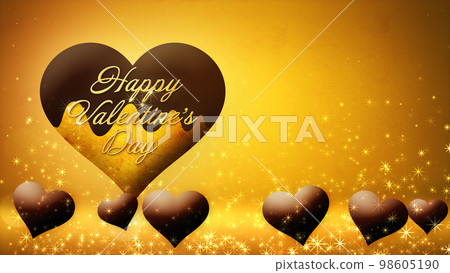 Floating chocolate heart image, Valentine's Day 98605190