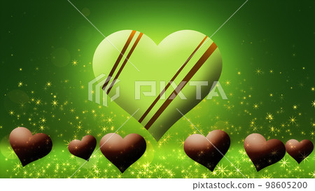 Floating chocolate heart image, Valentine's Day 98605200