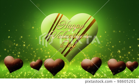 Floating chocolate heart image, Valentine's Day 98605201