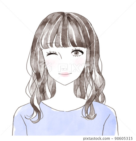 Woman winking 98605315