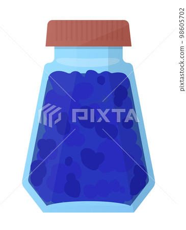 Blueberry jam - modern flat design style single isolated image Blueberry jam - modern flat design style single isolated image 98605702