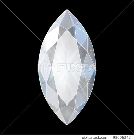 誕生石插圖，欖尖形切割藍鑽插圖，寶石背景插圖 98606242