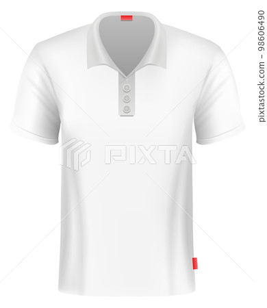 Blank t-shirt mockup. Cotton apparel. Realistic fabric Blank t-shirt mockup. Cotton apparel. Realistic fabric 98606490