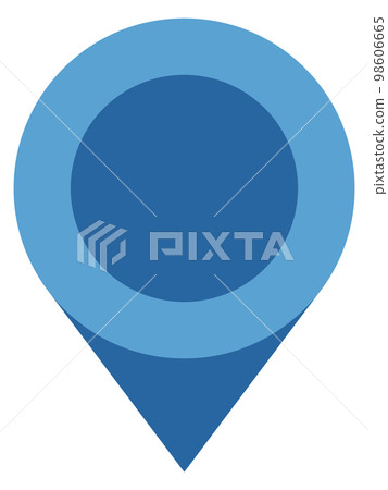 Blue geo pin icon. Map pointer symbol 98606665