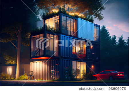 metal box containers make into house metal box containers make into house 98606978