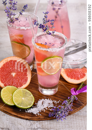Refreshing cocktail lavender paloma Refreshing cocktail lavender paloma 98608392