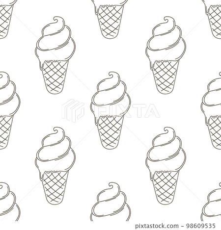 Coloring seamless pattern. Print for cloth design, textile, fabric, wallpaper 98609535