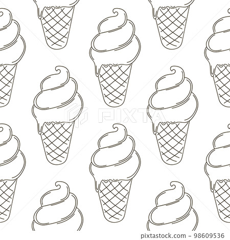 Coloring seamless pattern. Print for cloth design, textile, fabric, wallpaper 98609536