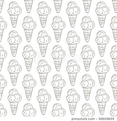 Coloring seamless pattern. Print for cloth design, textile, fabric, wallpaper 98609609