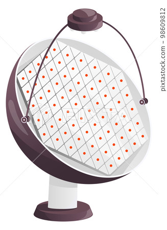 Cartoon astronomical study antenna. Radio telescope icon Cartoon astronomical study antenna. Radio telescope icon 98609812