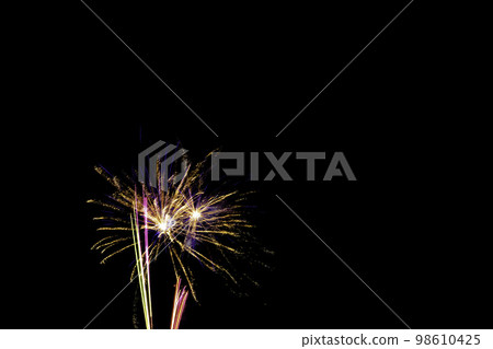 Fireworks display night in London, United Kingdom Fireworks display night in London, United Kingdom 98610425