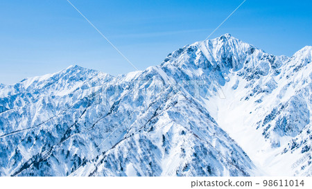 Winter Tomi Ridge Trekking: Looking at Mt. Jiigatake and Mt. Kashimayari Winter Tomi Ridge Trekking: Looking at Mt. Jiigatake and Mt. Kashimayari 98611014