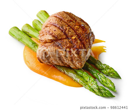 grilled pork fillet steak grilled pork fillet steak 98612441