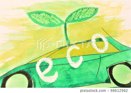 The car is Eevee Sengoku period.... - Stock Illustration [98612982