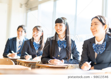 Classroom high school girl class Classroom high school girl class 98613546