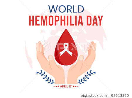 World Hemophilia Day on April 17 Illustration with Red Bleeding Blood for Web Banner or Landing Page in Flat Cartoon Hand Drawn Templates World Hemophilia Day on April 17 Illustration with Red Bleeding Blood for Web Banner or Landing Page in Flat Cartoon Hand Drawn Templates 98613820