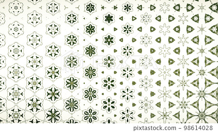 An image in which the pattern changes like a kaleidoscope 98614028