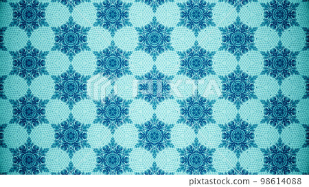 An image in which the pattern changes like a kaleidoscope 98614088