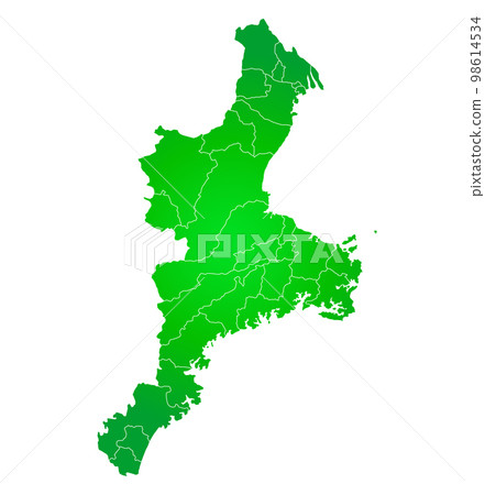 三重縣市町村地圖 三重縣市町村地圖 98614534